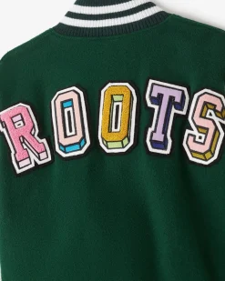 Barbie X Roots Kids 65 Varsity Jacket