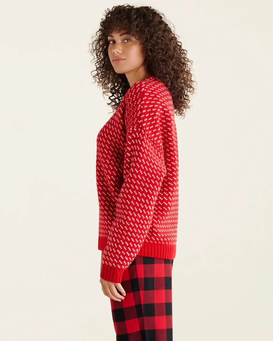 Falling Snow Oversized Crew Gender Free