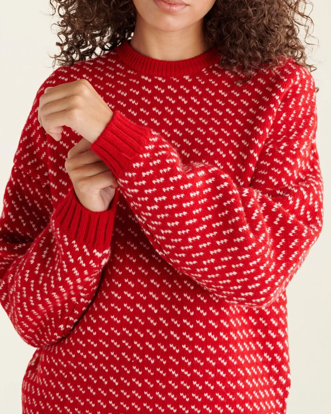 Falling Snow Oversized Crew Gender Free