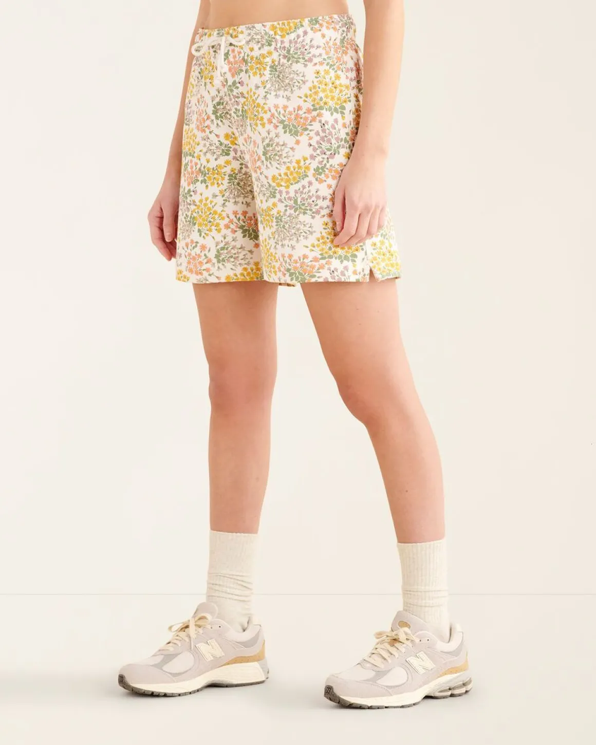 Floral Relaxed Sweatshort 6 Inch