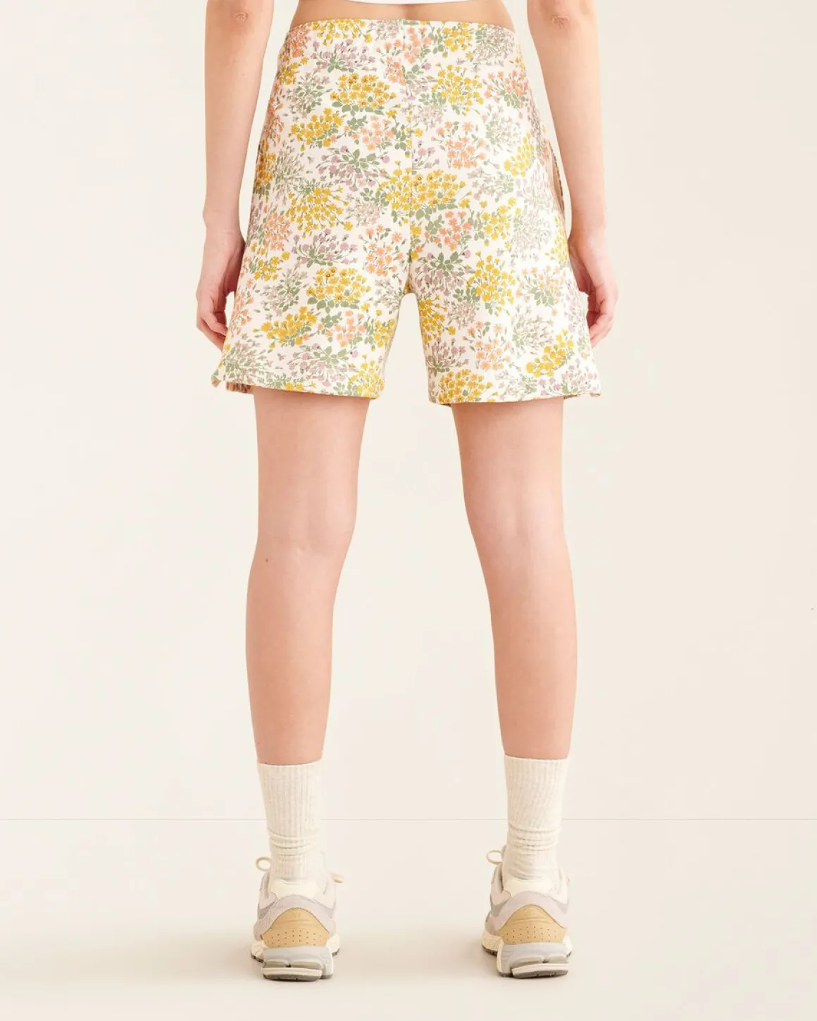 Floral Relaxed Sweatshort 6 Inch