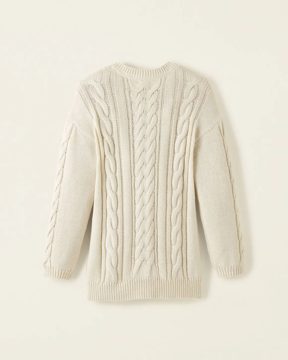 Girls Cable V-Neck Sweater Dress