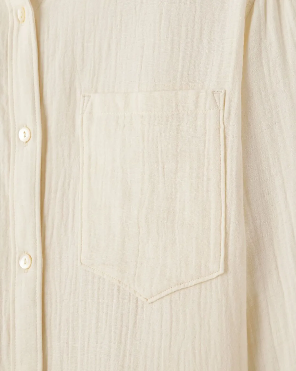 Isla Cotton Gauze Shirt Dress