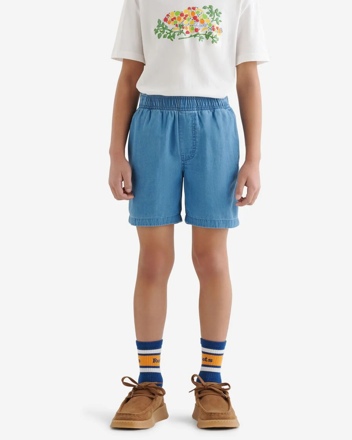 Kids Chambray Camp Short