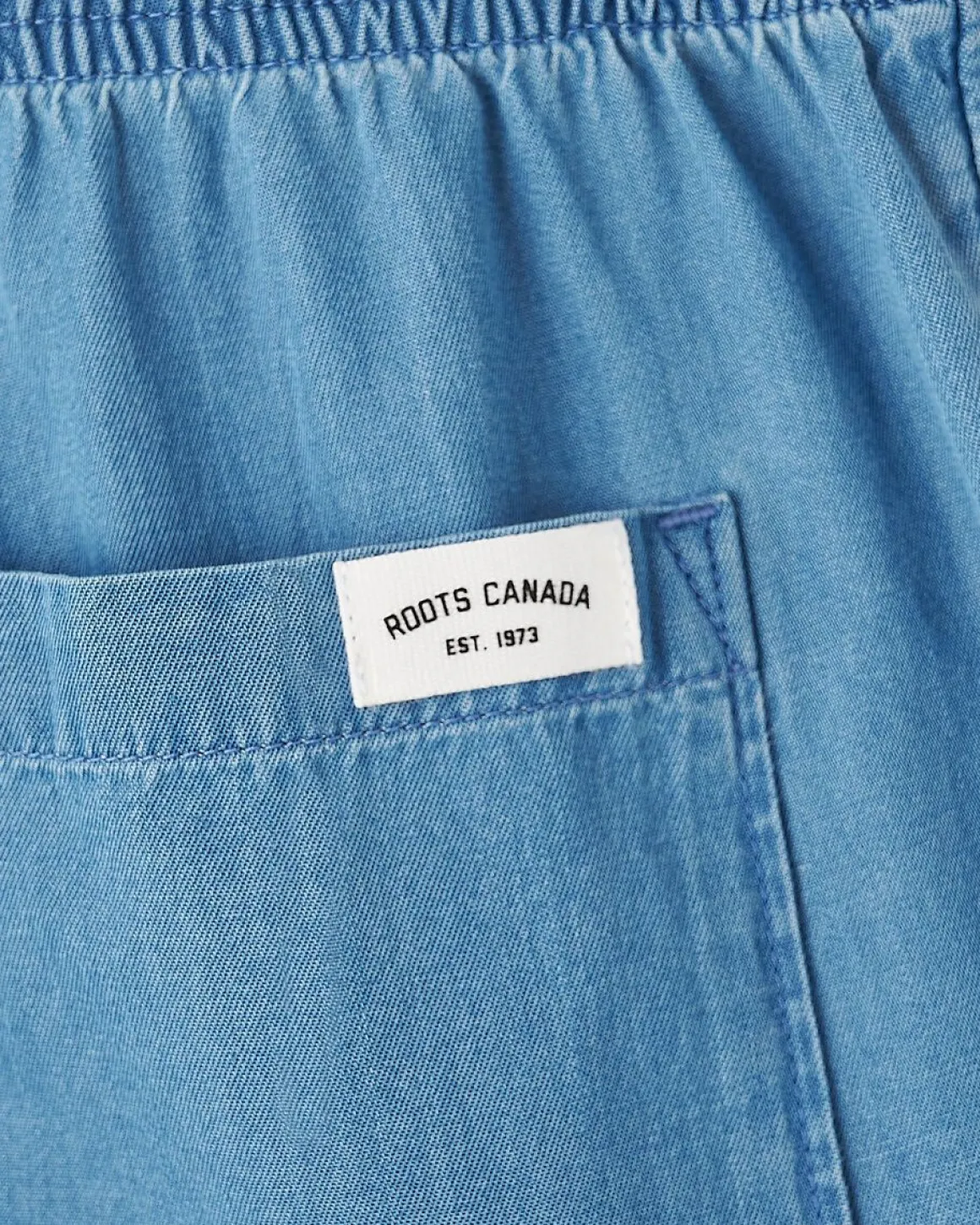 Kids Chambray Camp Short