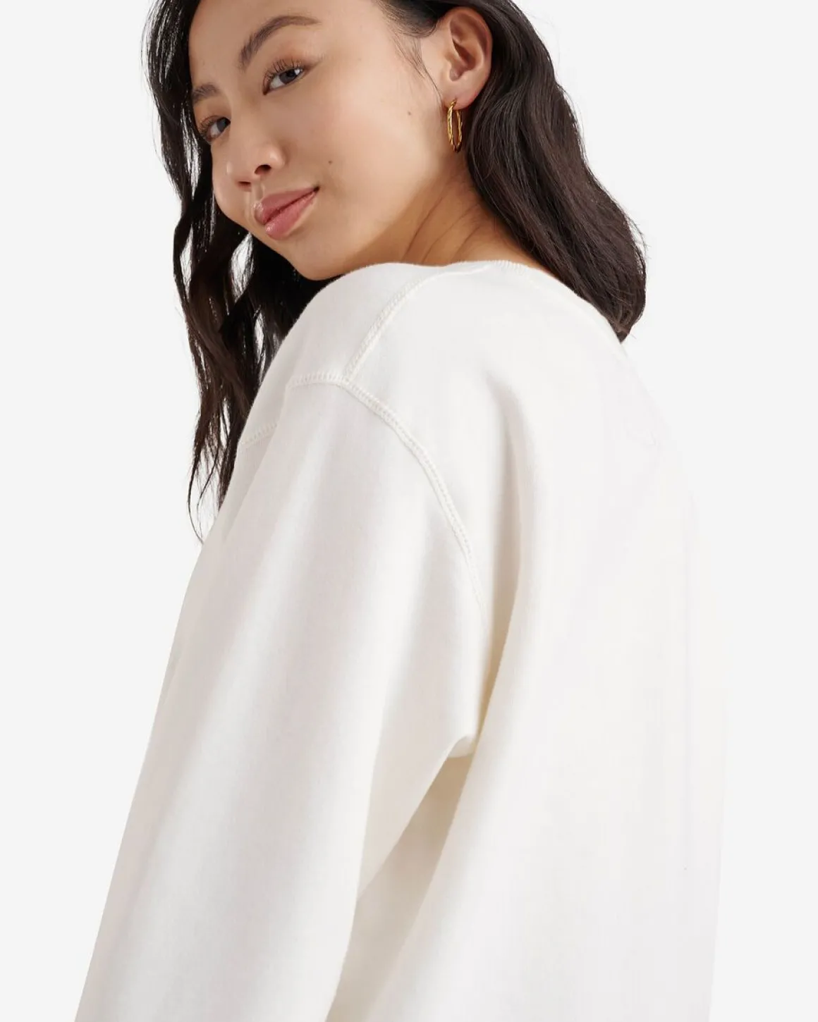 Organic Cooper Bf Crew Sweatshirt