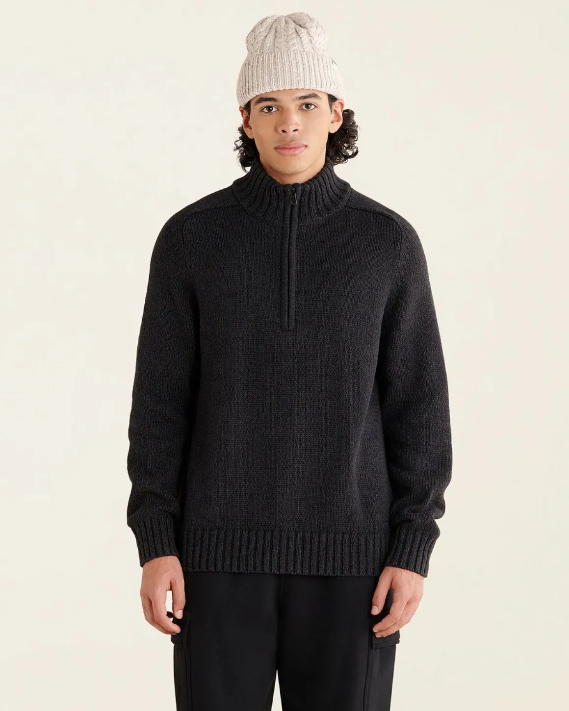 Robson Relaxed Half Zip Stein Sweater