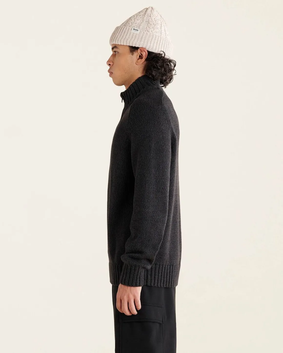 Robson Relaxed Half Zip Stein Sweater
