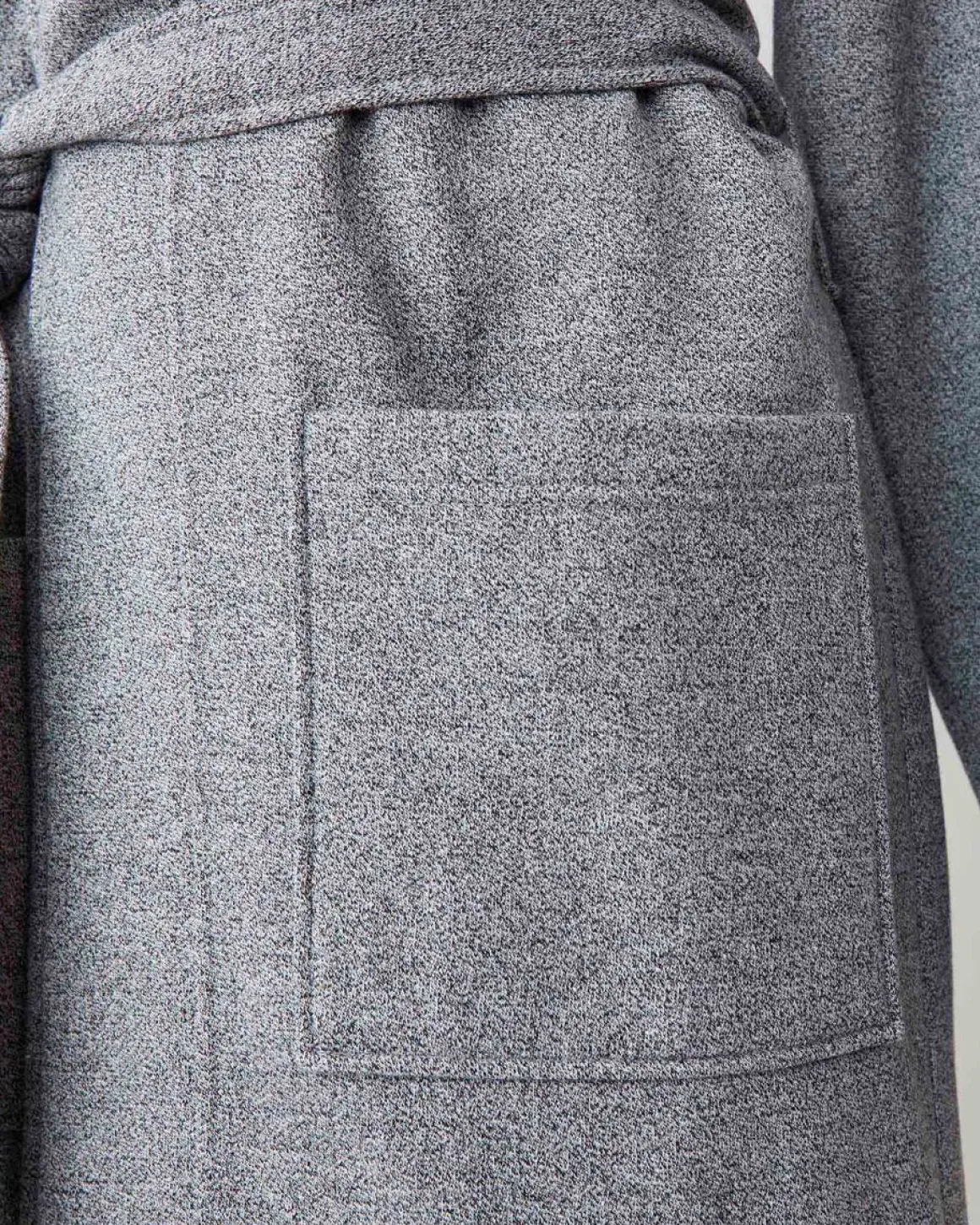 Salt And Pepper Hooded Robe Gender Free