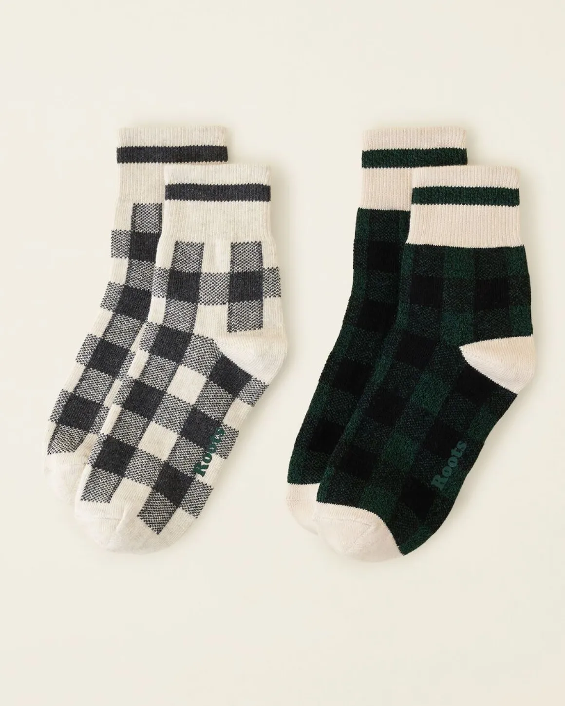 Womens Park Plaid Sock 2 Pack